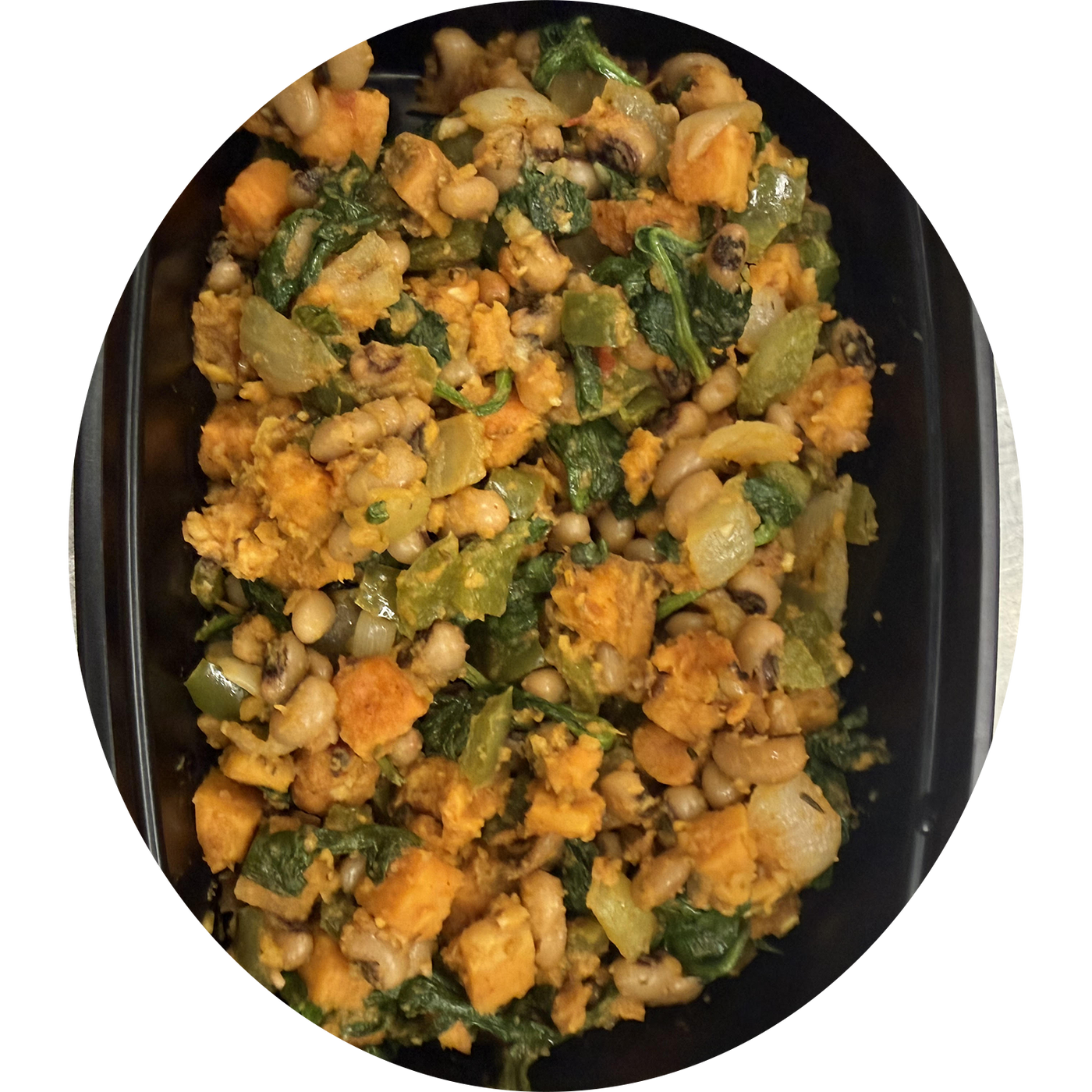 Black-Eyed Pea & Sweet Potato Hash Bowl