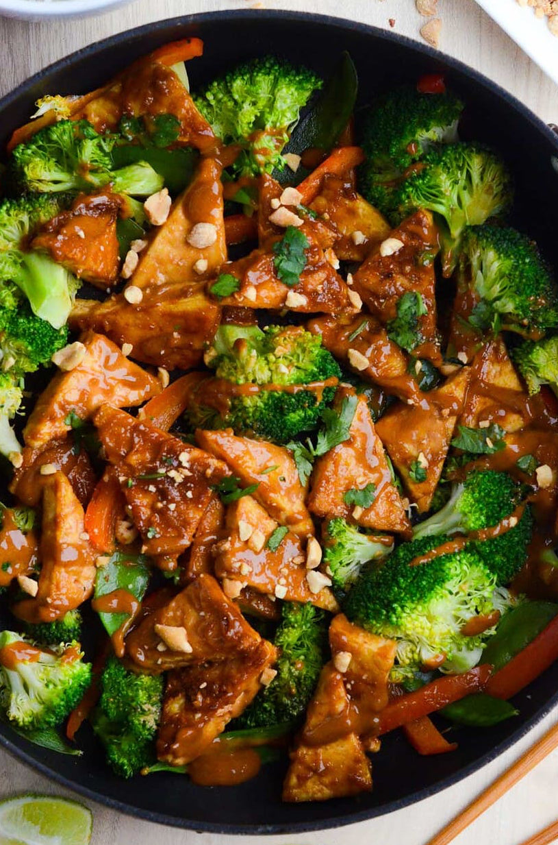 Peanut Tofu Stirfry