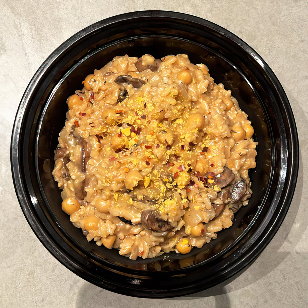 Vegan Mushroom Risotto with Chickpeas