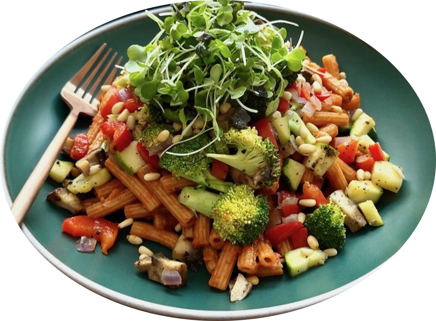 Red Lentil Pasta Primavera