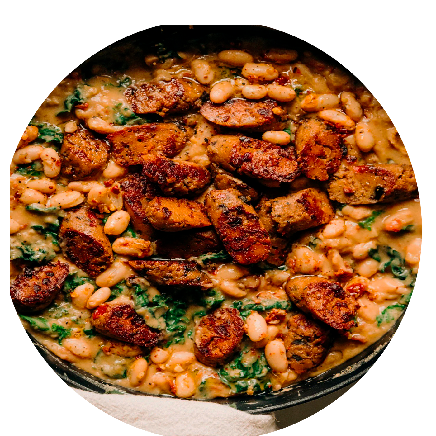 Tuscan White Bean & Sun-Dried Tomato "Sausage" Stew