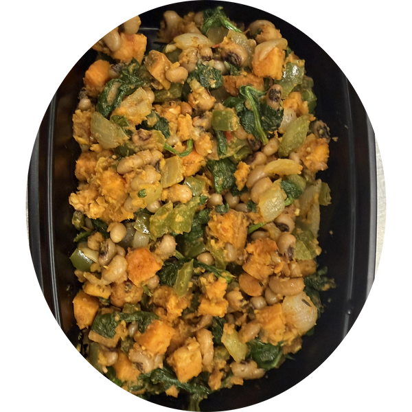 Black-Eyed Pea & Sweet Potato Hash Bowl