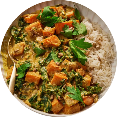 Butternut Squash & Kale Coconut Curry