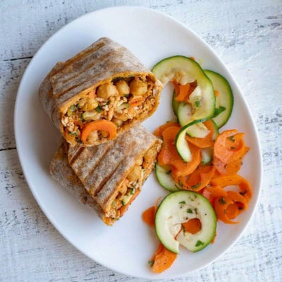 High Protein Veggie Wrap