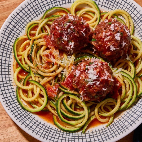 Impossible Meatballs & Zoodles