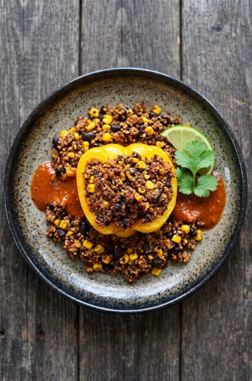 Mexican Quinoa Stuffed Pepper