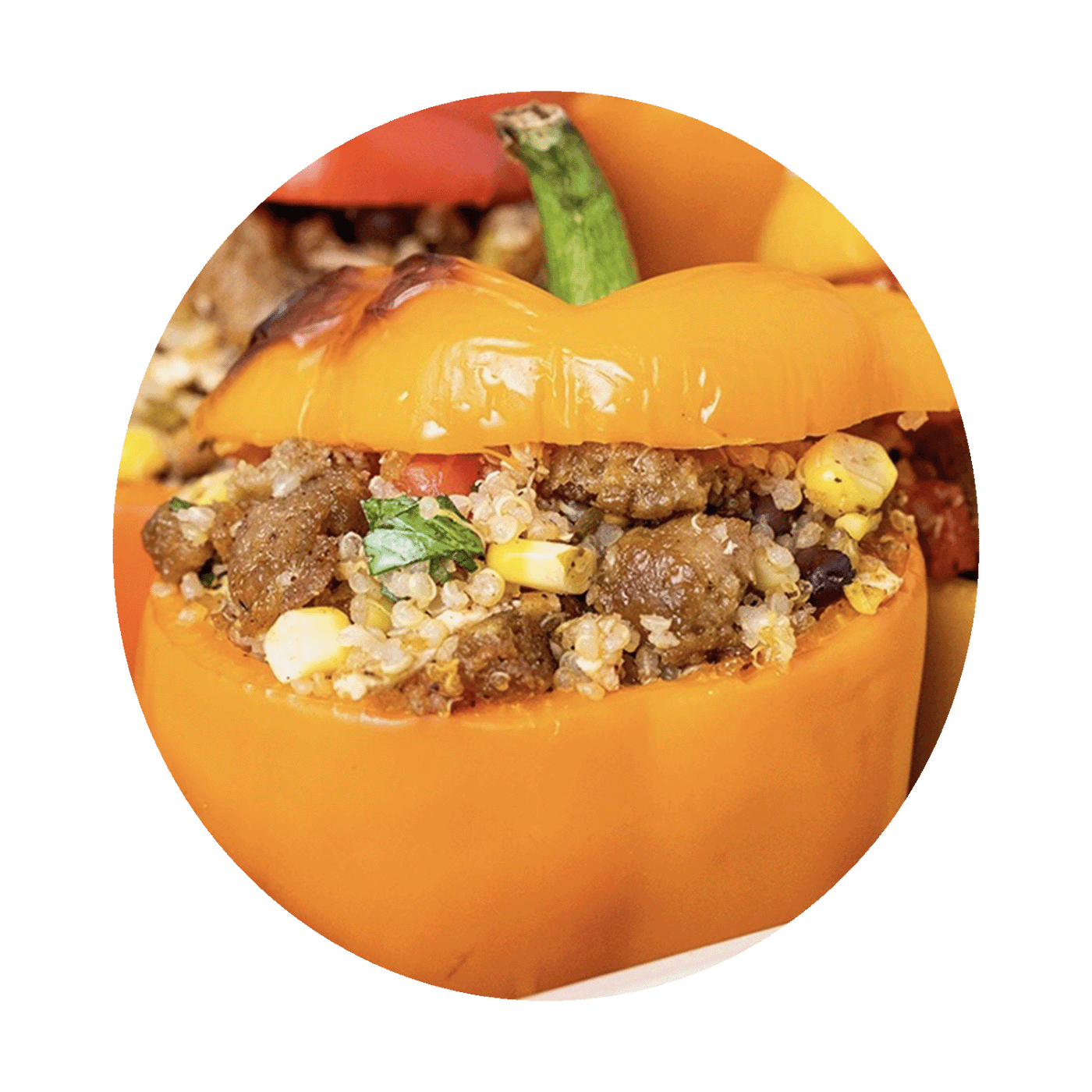 Beyond Sausage Stuffed Peppers
