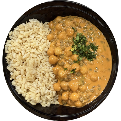 Creamy Gochujang Chickpea & Lentil Bowl