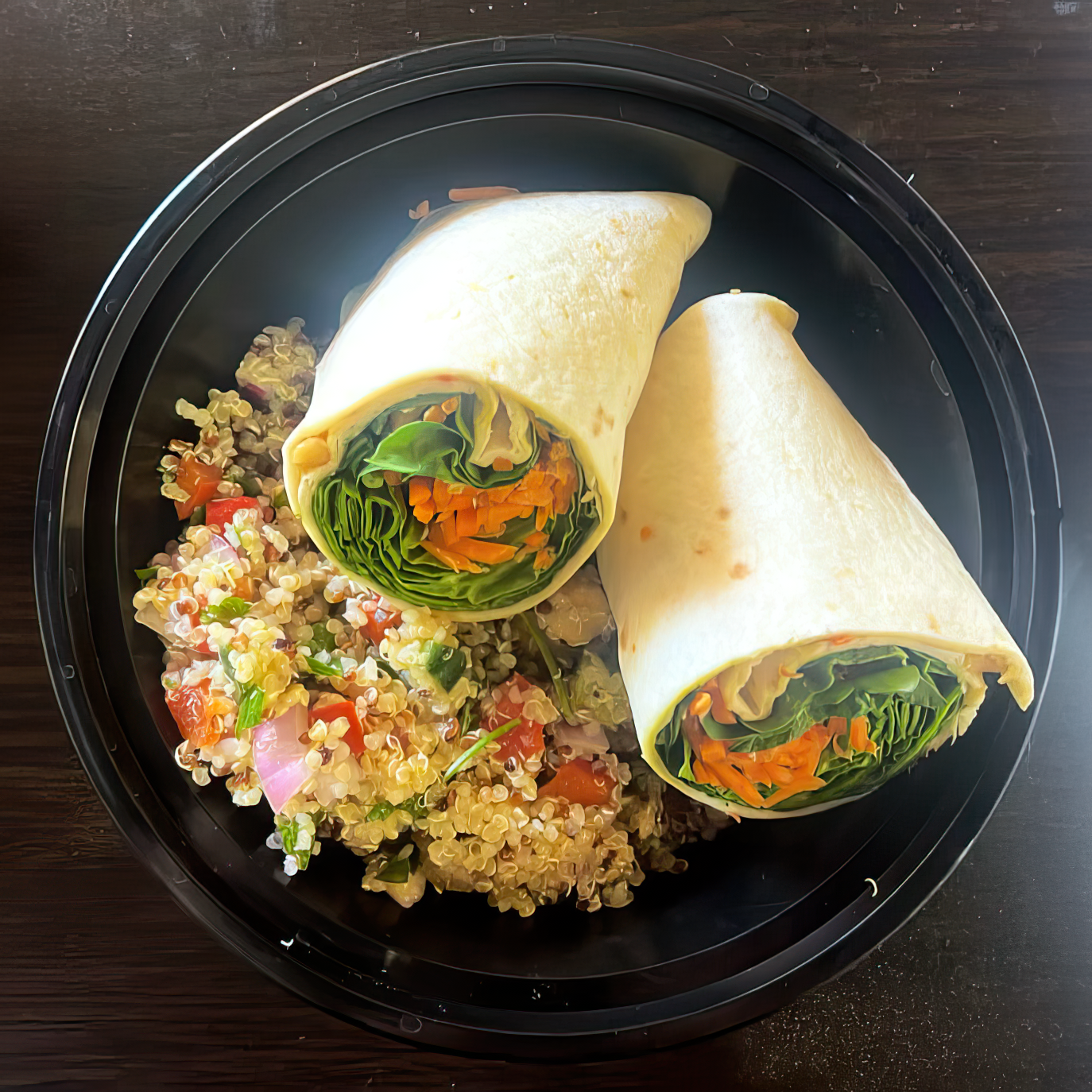 Carrot and Spinach Crunch Wrap