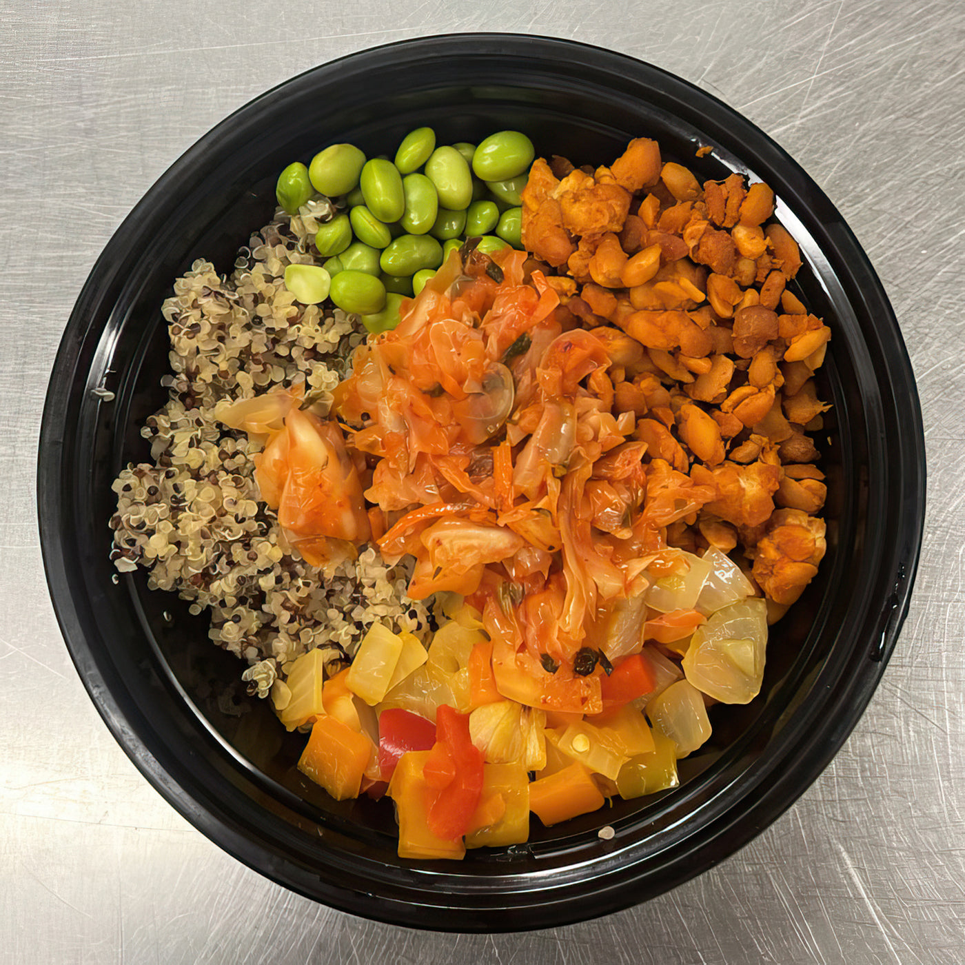Vegan Tempeh Protein Bowl with Chipotle Sauce