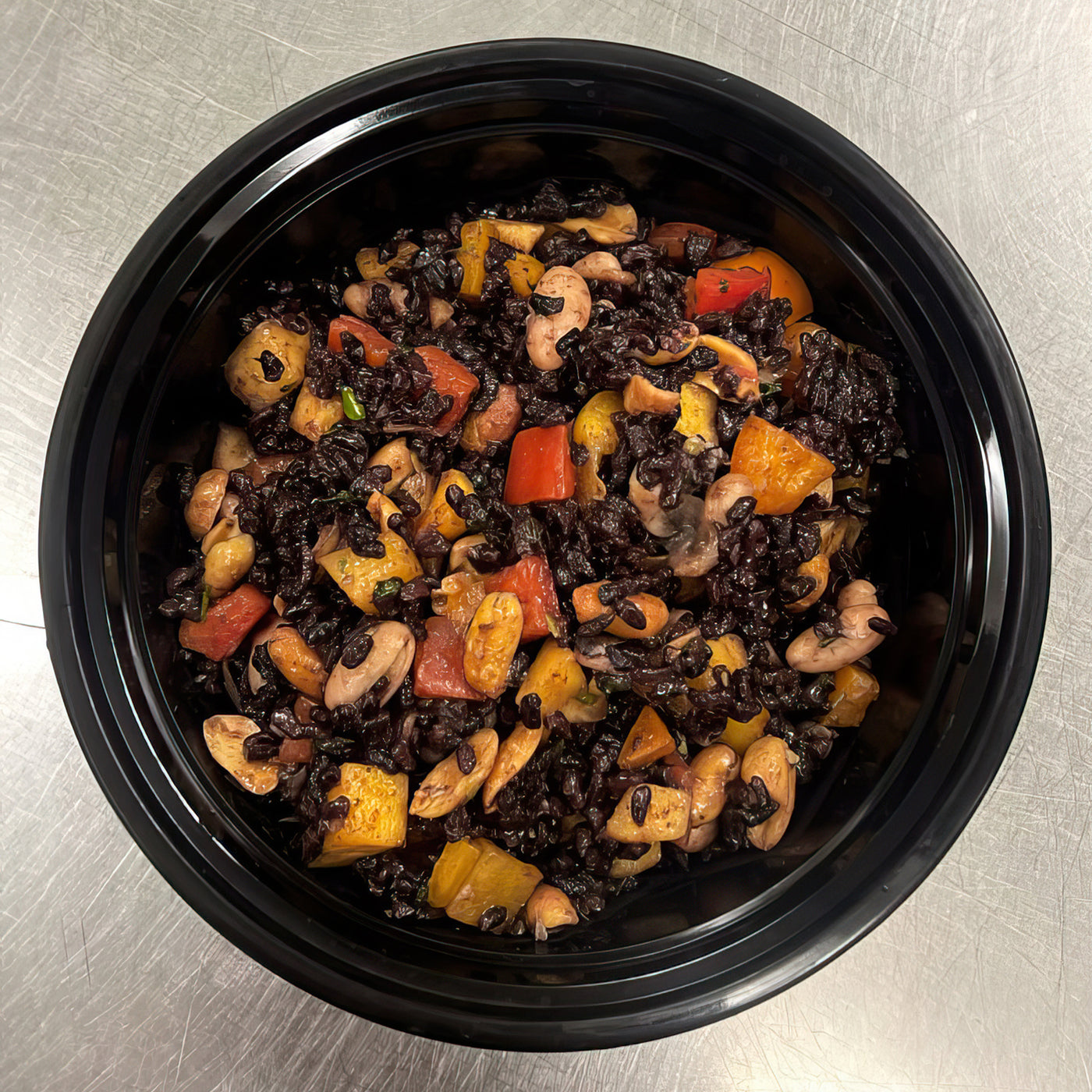 Black Rice and Beans Salad with Mango and Peanuts
