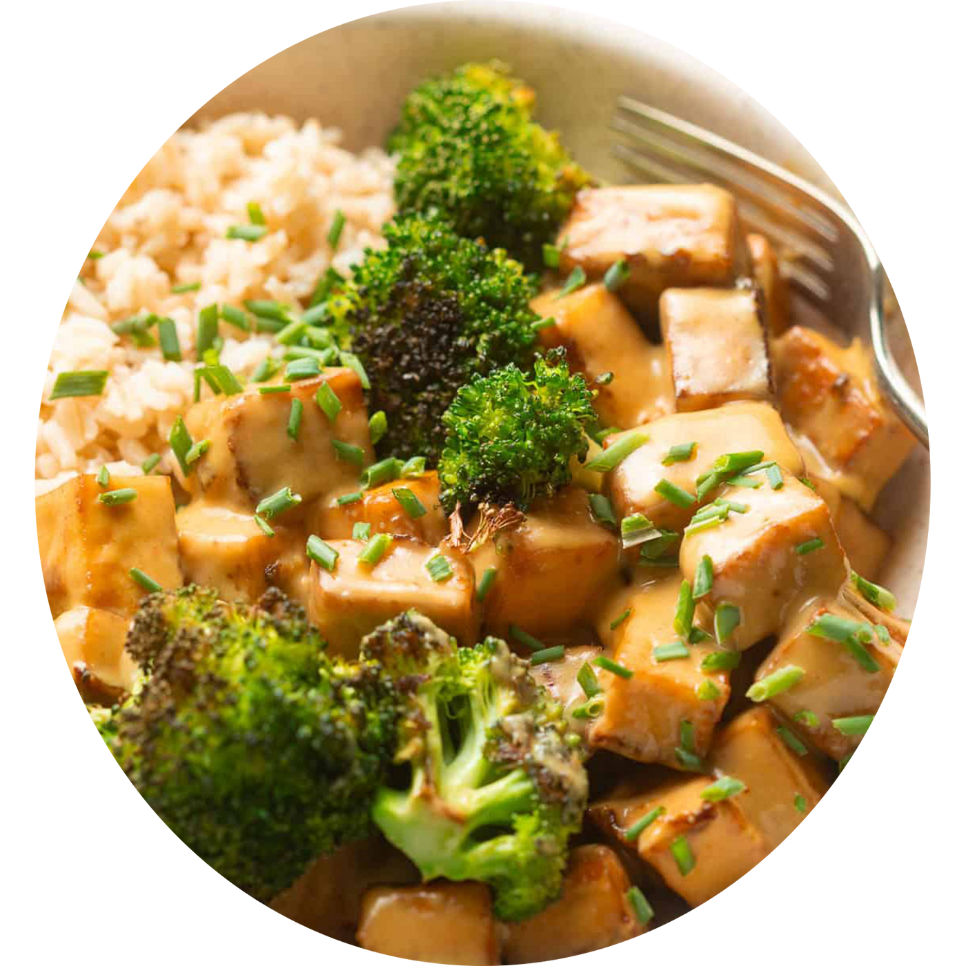 Maple Mustard Crispy Tofu